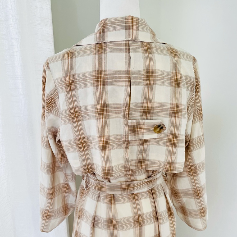 Cara Santana She Loves The Attention Plaid Trench - Picture 10 of 14